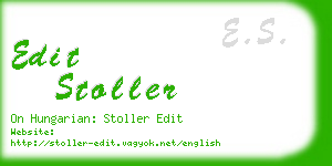 edit stoller business card